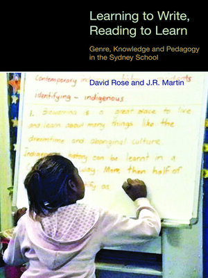 cover image of Learning to Write/Reading to Learn